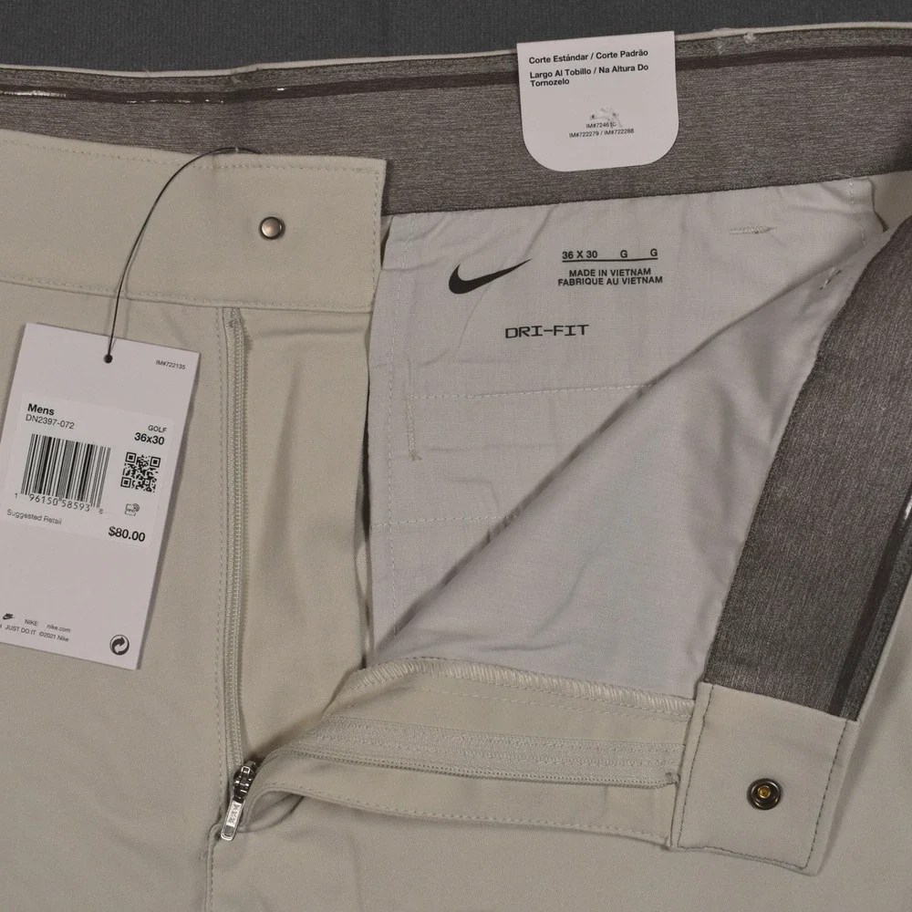 Nike Dri-FIT Victory Golf‎ Pants 36x30 Ankle Length Lightweight 